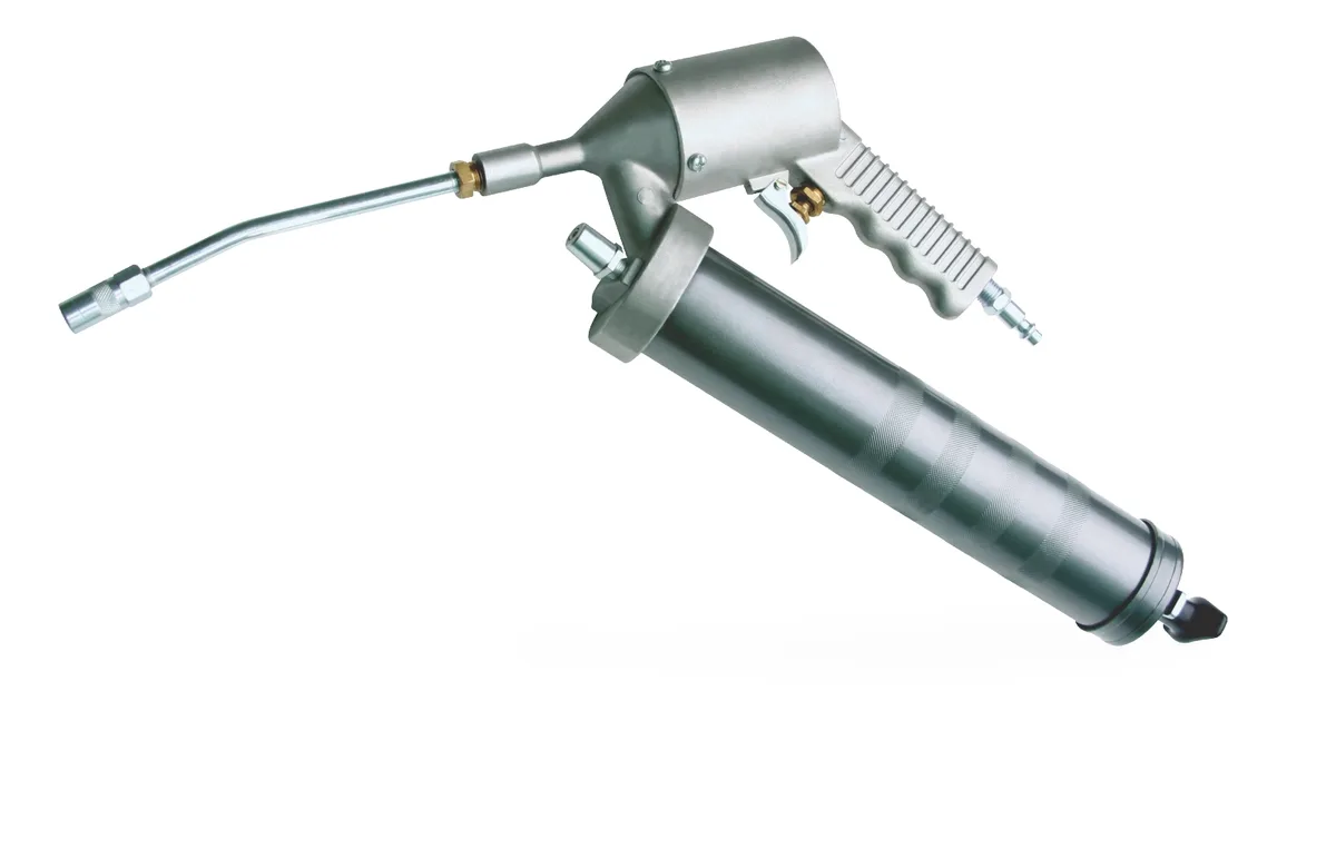 Pneumatic Pistol Type Grease Gun - Includes Rigid Extension and Hydraulic Coupler - Graco 112196