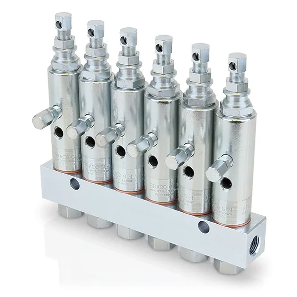 GL-1 Grease Injectors - 6 Injectors and Manifold - Graco 117206