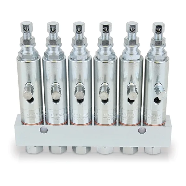 GL-1 Grease Injectors - 6 Injectors and Manifold - Graco 117206