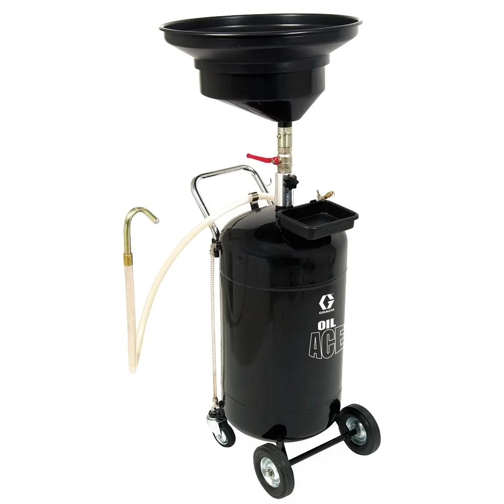 24 gal (90 l) Steel-Tank Pressurized Oil Drain - Graco 119577
