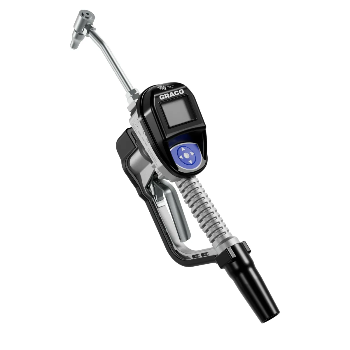 Pulse Mobile Metered Dispense Valve for Gear Lube Applications - 1/2 in NPT, Gear Lube Extension, Manual Nozzle - Graco 125M326
