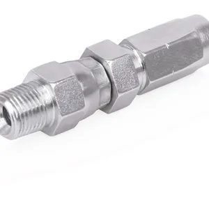 Field-Installable Swivel Hose End Fitting - 1/8 in. ID Hose, 1/8 NPT Male - Graco 128562