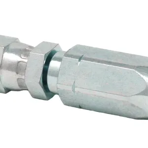 Field-Installable Swivel Hose End Fitting - 1/4 in. ID Hose, #4 JIC, SAE 7/16-20 female - Graco 128563