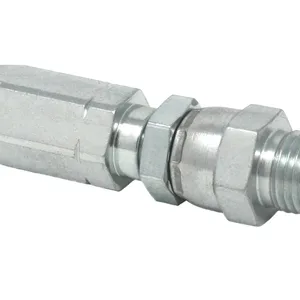 Field-Installable Swivel Hose End Fitting - 1/4 in. ID Hose, 1/4 NPT Male - Graco 128564