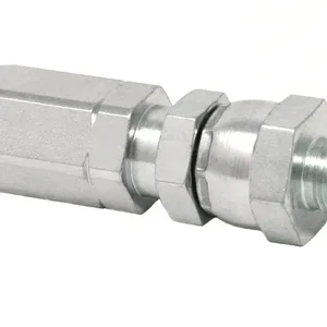 Field-Installable Swivel Hose End Fitting - 1/4 in. ID Hose, 1/8 NPT Male - Graco 128565