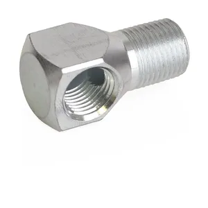 Pipe Fitting - 90° Street Elbow, 1/8 in Female x 1/8 in Male threads, Steel - Graco 15K783