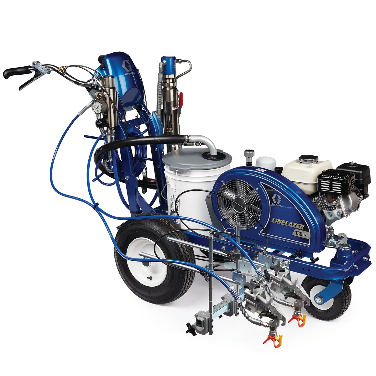 LineLazer 130HS Standard Series Gas Hydraulic Airless Line Striper, 2 Manual Guns - Graco 17H448