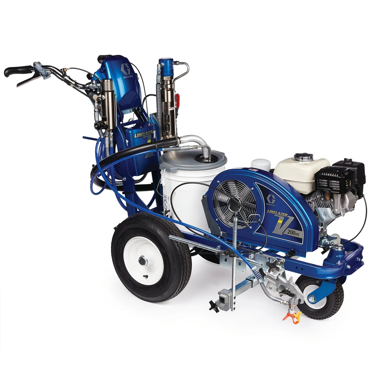LineLazer V 200HS Standard Series Gas Hydraulic Airless Line Striper, 1 Manual Gun - Graco 17H459