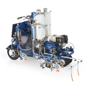LineLazer V 250DC HP Reflective Series Self-Propelled Gas Hydraulic Airless Line Striper, 3 Auto Guns, 2 Tanks - Graco 17H474