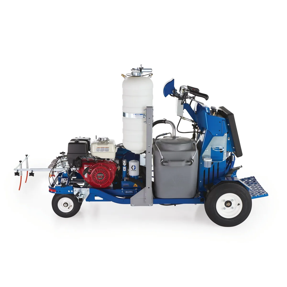 LineLazer V 250SPS HP Reflective Series Self-Propelled Gas Hydraulic Airless Line Striper, 2 Auto Guns, 1 Tank - Graco 17J951
