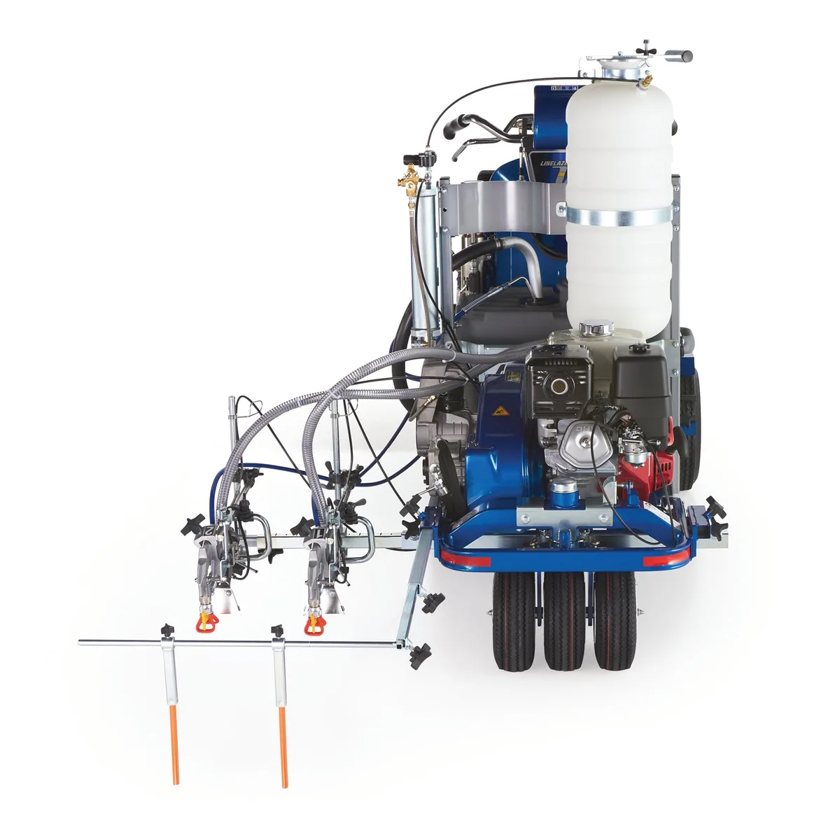 LineLazer V 250SPS HP Reflective Series Self-Propelled Gas Hydraulic Airless Line Striper, 2 Auto Guns, 1 Tank - Graco 17J951