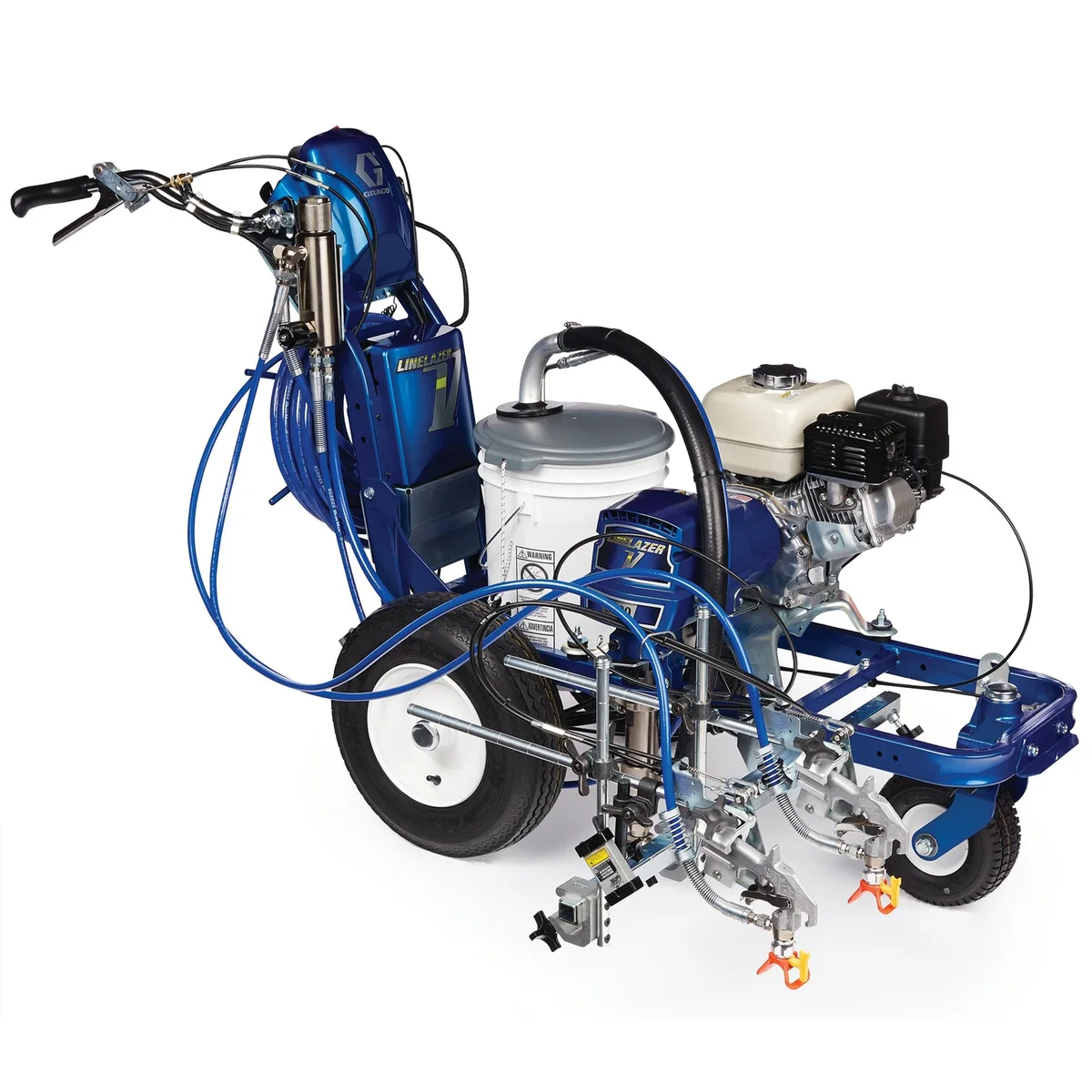 LineLazer V 5900 HP Automatic Series Gas Airless Line Striper, 2 Auto Guns - Graco 17K581