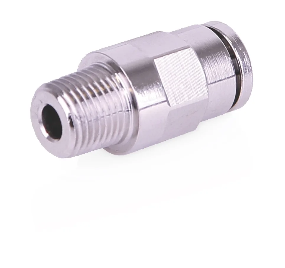 CSP Outlet Fitting - G-Lock Push-To-Connect Stud - 1/4 inch Hose Stud x 1/8 inch NPT male straight, 2000 psi - Graco 17L442