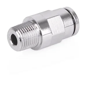 CSP Outlet Fitting - G-Lock Push-To-Connect Stud - 1/4 inch Hose Stud x 1/8 inch NPT male straight, 2000 psi - Graco 17L442