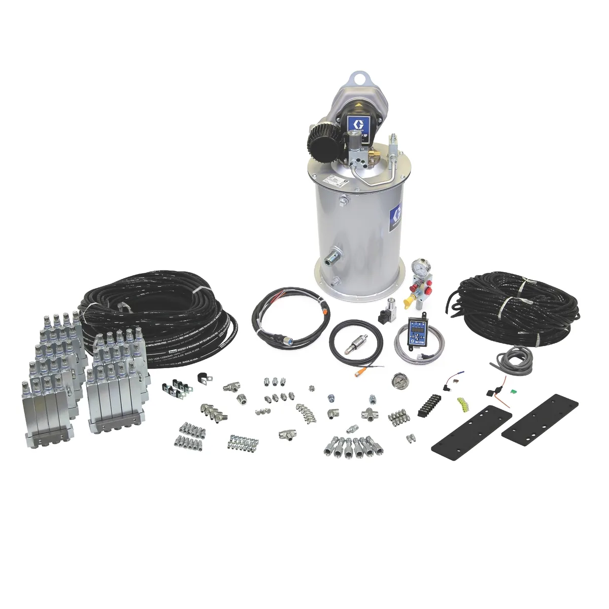 Electric Dyna-Star® Lubrication Kit for Komatsu HD Trucks (Komatsu HD465-8 and HD605-8) - Graco 17P600