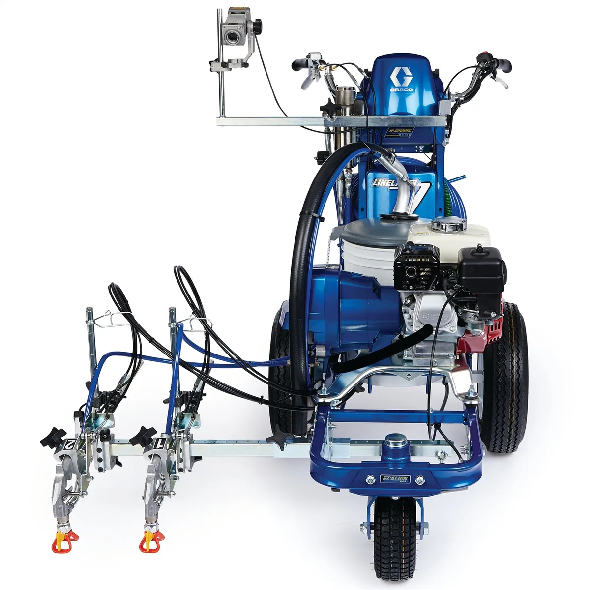 LineLazer V 3900 HP Automatic Series Gas Airless Line Striper, 1 Auto Gun, 1 Manual Gun, LazerGuide 2000 - Graco 17U804