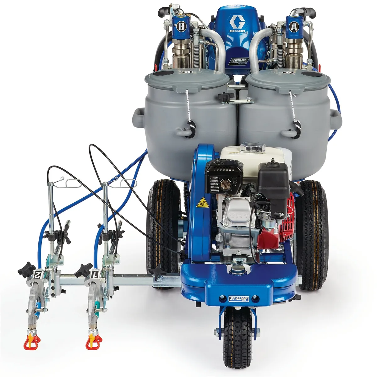 LineLazer V 200DC Standard Series Airless Line Striper, 2 Manual Guns - Graco 17Y231