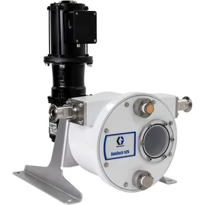 SoloTech h25 Peristaltic Pump, 1 hp BLDC motor with gear reducer, .142-5.22 gpm, FDA Nitrile Hose, SST Sanitary Clamp Barb - Graco 19C726