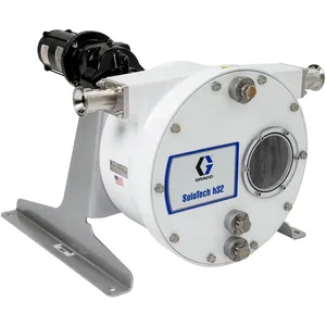 SoloTech h32 Peristaltic Pump, 2.2 hp BLDC motor with gear reducer, .5-18 gpm, FDA Nitrile Hose, SST Sanitary Clamp Barb - Graco 19D079