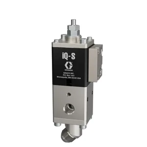 iQ Dispense Valve, Snuff Back, Ambient, NPT Tip, 45° Outlet, 0in (000mm) Nozzle, Remote Mount Solenoid - Graco 2011321
