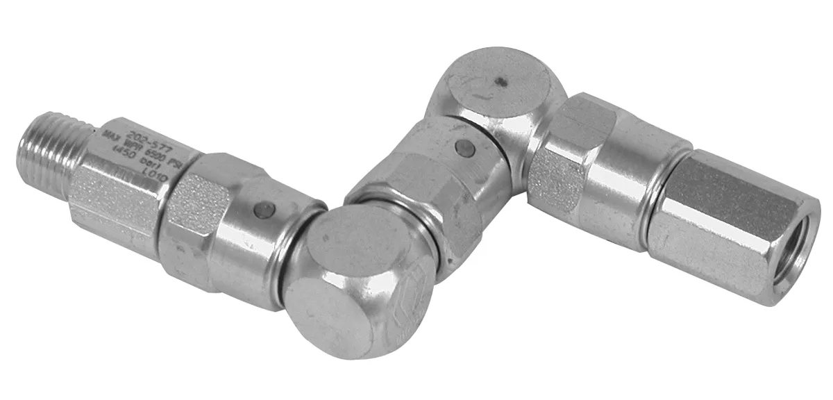 Zinc Plated Steel Z-Swivel 1/4-18 NPT - Graco 202577