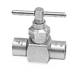 5000 psi (345 bar) High-Pressure Needle Valve - 1/2 in NPT Ported Valve for Drop-Line Isolation - Graco 202869
