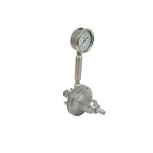 Low Pressure Fluid Regulator, 250 Max psi, 0-30 psi Range, 3.0 GPM, SST, Air Type, 3/8 (f) x 3/8 (f), 1/4 (f) Port - Graco 214980