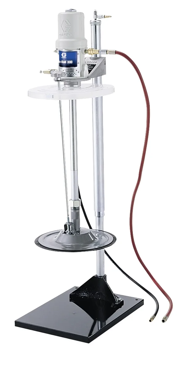 Fire-Ball® 300 Series 50:1 120 lb. (54 kg) Grease Pump - Stationary Supply Topper-Inductor Package - Graco 222073
