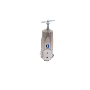 Mini High Pressure Corrosion Resistant Fluid Regulator, 1500 Max psi, 150-1200 psi Range, 1.0 GPM, SST, Spring Type, 1/4(f) x 1/4(m) - Graco 222121