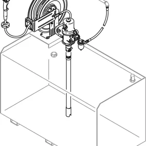 Fire-Ball® 300 5:1 Bulk Oil Bench/Top Tank Dispensing Package - Graco 224534