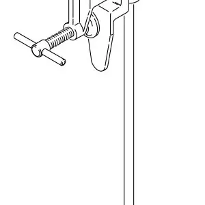 Clamp Mounted Drum Agitator, air driven, 2-1/2 HP, 41.5 inches (105.4 cm) long, includes dual round prop; open drum - Graco 225883