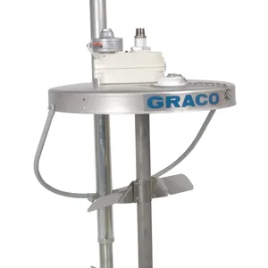 Heavy Duty Back-Geared Drum Agitator with elevator and drum cover, air driven, 1/2 HP, 32 inches (81.25 cm) long - Graco 231413