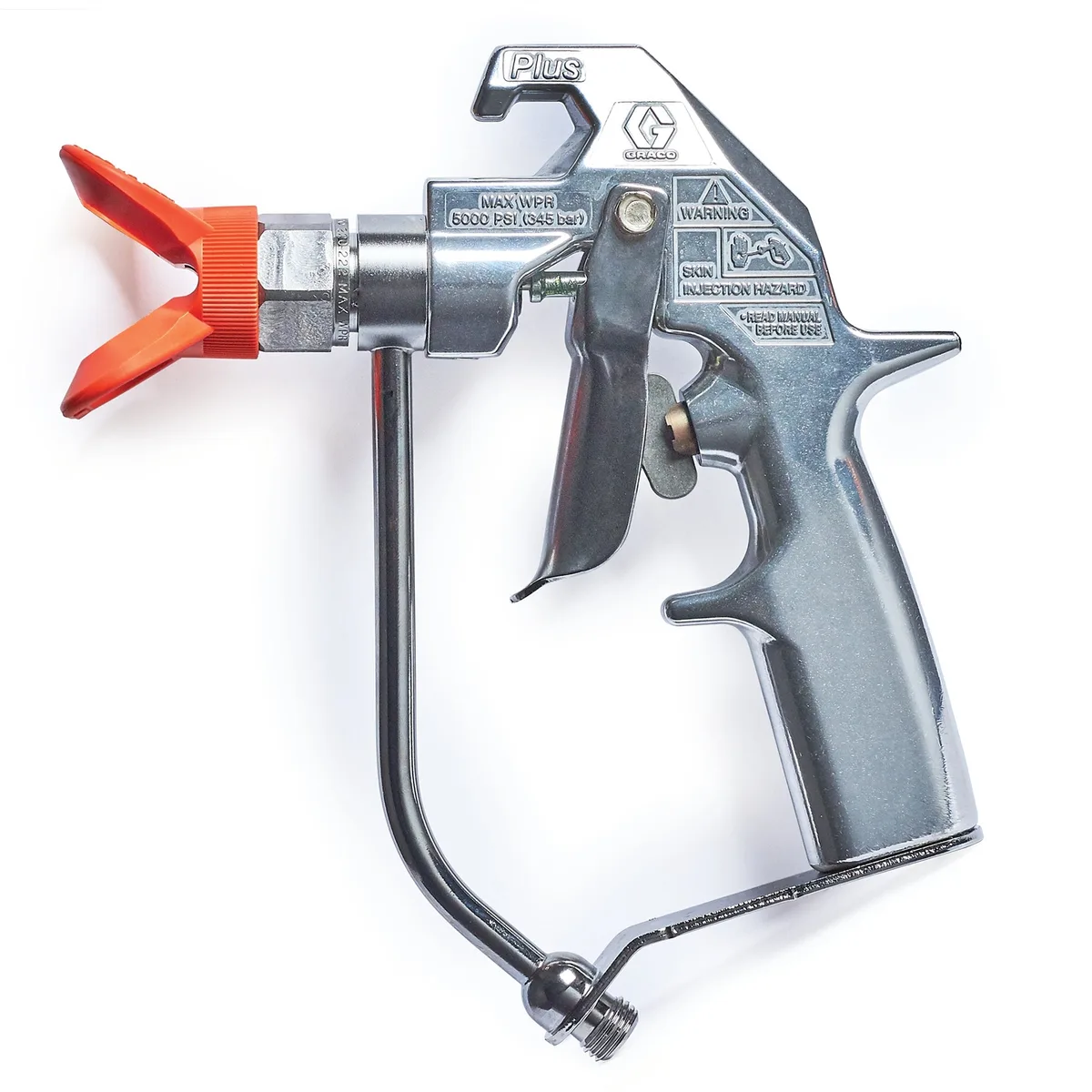 Silver Plus Airless Spray Gun, 2 Finger Trigger, Flat Tip - Graco 235460