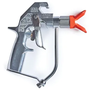 Silver Plus Airless Spray Gun, 2 Finger Trigger, Fine Finish Flat Tip – Graco 235462 Silver Plus Airless Spray Gun, 2 Finger Trigger, Fine Finish Flat Tip - Graco 235462