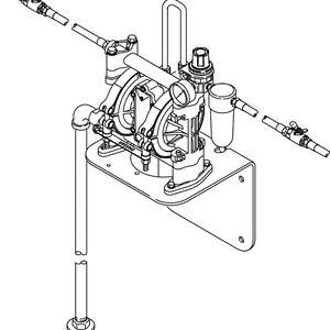 Husky 307 Series Pre-Mixed Windshield Wash Solvent and Coolant Dispense Diaphragm Pump Package - Graco 237161