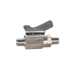 Low Pressure Ball Valve compatible with stainless steel, catalyst and waterborne materials, 1/4 in. npt(m) x 1/4 in. npt(m) - Graco 237528