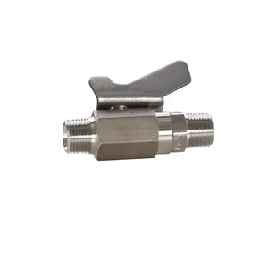 Low Pressure Ball Valve compatible with stainless steel, catalyst and waterborne materials, 3/8 in. npt(m) x 3/8 in. npt(m) - Graco 237531