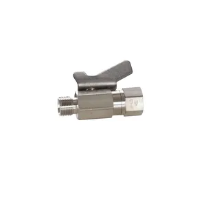 Low Pressure Ball Valve compatible with stainless steel, catalyst and waterborne materials, 3/8 in. npt(f) x 3/8 in. npsm(m) - Graco 237535