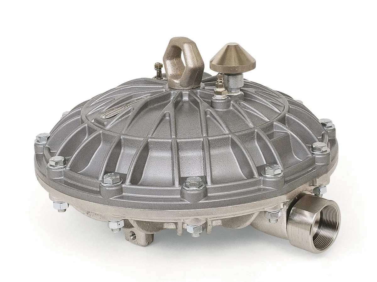 High Volume Surge Tank, stainless steel, inlet/outlet: 1.5 in (38.1 mm) sanitary tri-clamp, 20 gpm (75.7 lpm), 300 psi (20.7 bar) - Graco 238988
