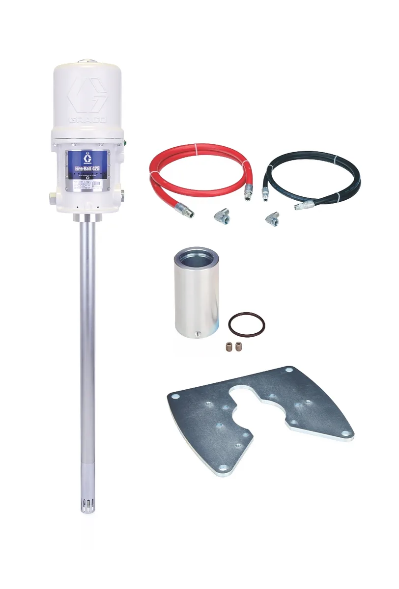 Fire-Ball® 425 Series 50:1 400 lb. (181 kg) Grease Pump Stationary Ram Package - Graco 244905
