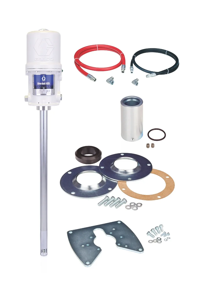 Fire-Ball® 425 Series 75:1 400 lb. (181 kg) Grease Pump Stationary Ram Package - Graco 244906