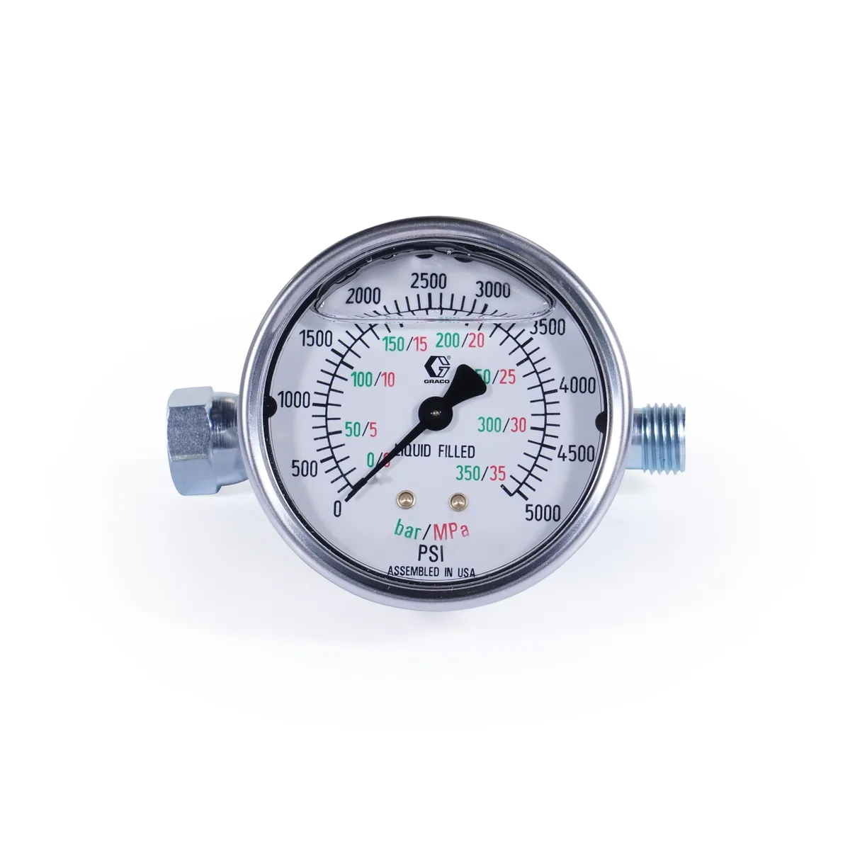 5,000 PSI Liquid-Filled Pressure Gauge - Graco 245856