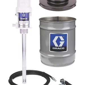 Mini Fire-Ball® 225 50:1 35 lb. and 50 lb. (16 kg and 23 kg) Grease Pump - Stationary Pail Dispenser Package - Graco 246911