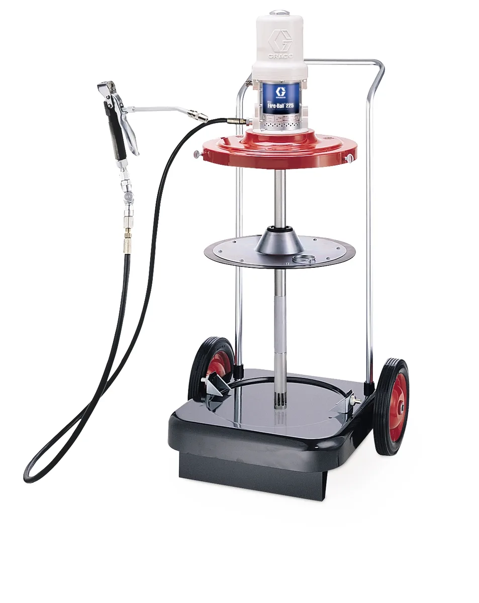 Mini Fire-Ball® 225 50:1 120 lb. (54 kg) Grease Pump - Portable Package 2-Wheel Cart - Graco 246916