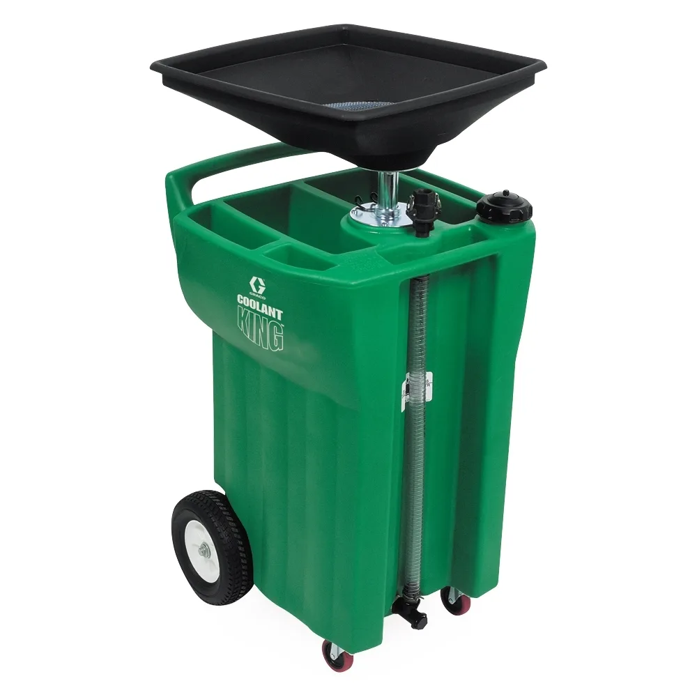 25 gal (95 l) Used-Antifreeze Receiver with Used-Filter Tray, Tool Holders, Sight Gauge - Graco 248632