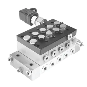 Air Oil Series Valves - 5-Section Manifold Assembly - Graco 24B240