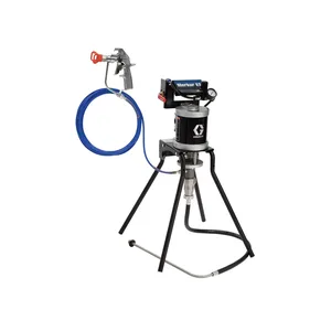 30:1 Merkur ES Airless Package, 0.4 gpm (1.5 lpm) fluid flow, standard mount, with PerformAA 50 Airless gun, suction hose, and plated steel - Graco 24F155