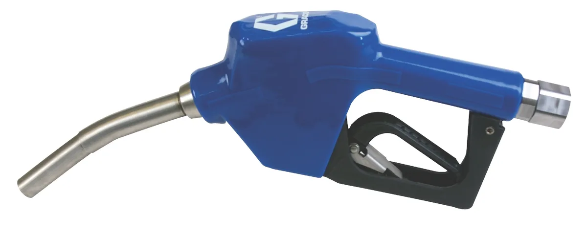 SD Automatic Shut-Off SST Blue Nozzle with Swivel - 3/4 in. - BSPP - Graco 24F529