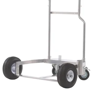 LD Series 50:1 Grease Pump Drum Cart with Pneumatic Wheels for 400 lb. Drums, Includes Chain for Securing Drum to Cart - Graco 24F915