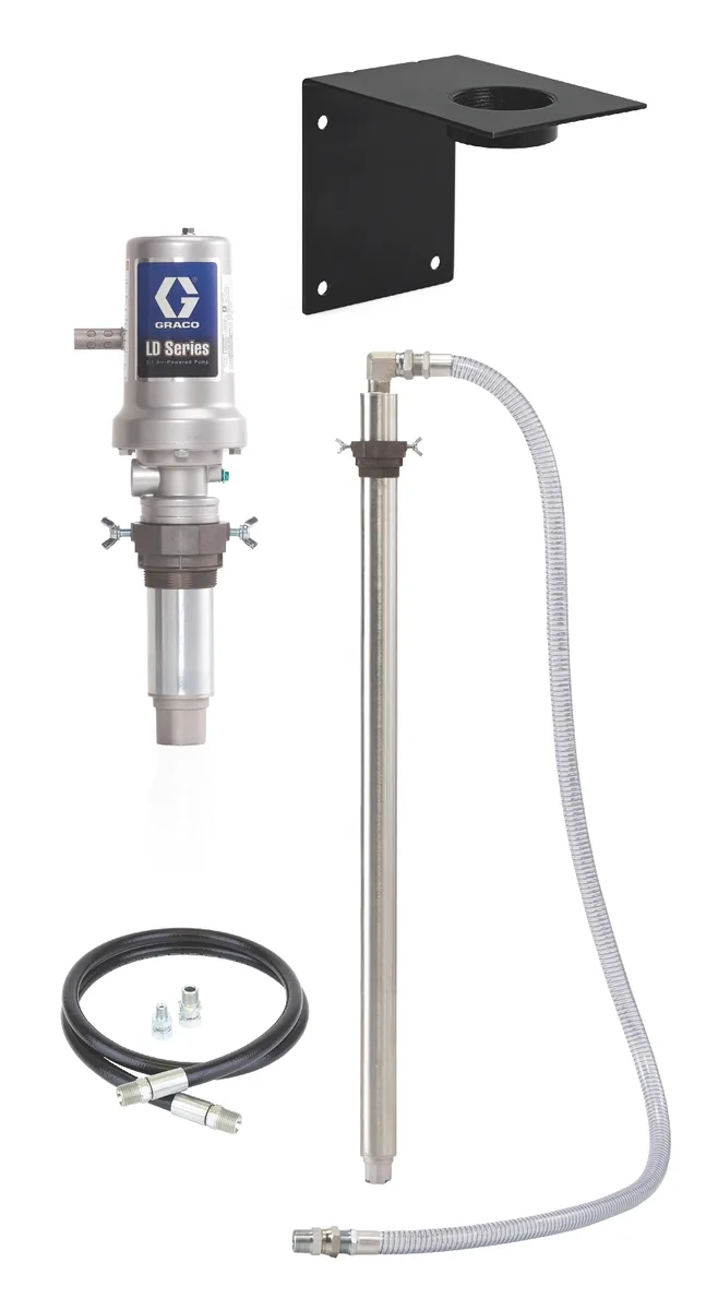 LD Series 3:1 Wall Mount 275 Gallon (1040 Liter) Oil Pump Package - NPT - Graco 24H695